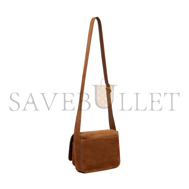 YSL SAINT LAURENT SMALL SATCHEL IN SUEDE 633151 (21*16*5cm)